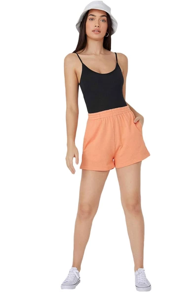 Kadın Modal Spagetti Askılı Kancalı Bodysuit Tops Atlet Belinay0860 - 4