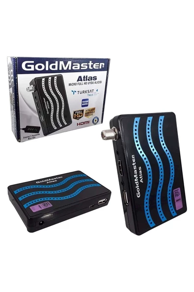 GOLDMASTER Atlas Micro HDMI Çıkışlı Full HD PVR Kayıt Uydu Alıcısı - 2