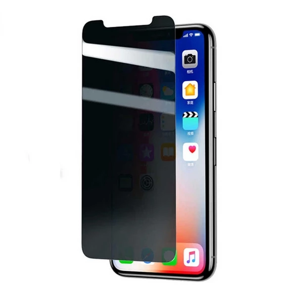 iPhone XR 6.1 ​​​​​​​​​​​​Rika Premium Privacy Temperli Cam Ekran Koruyucu