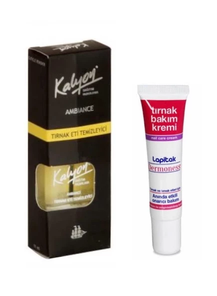 Kalyon Tırnak Eti Temizleyici + Lapitak Tırnak Bakım Kremi 15 ML
