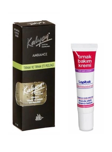Kalyon Tırnak Ve Tırnak Eti Peelingi 11 Ml + Lapitak Tırnak Bakım Kremi 15 Ml