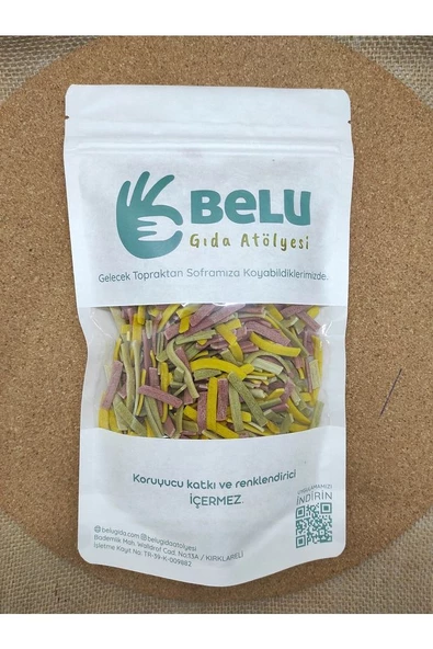 Karışık Sebzeli Erişte 250 gr Ispanaklı , Kırmızı Pancarlı, Zerdeçallı Karışım Vitamin Deposu - 2