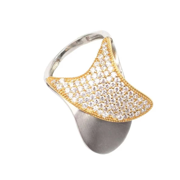 925 Ayar Gümüş Dil Model Yüzük - Resim 7