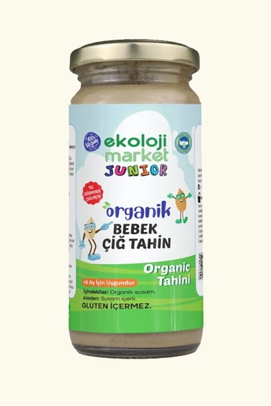 Organik Bebek Çiğ Tahin 230 gr Organik Bebek irmik 250 gr - 2