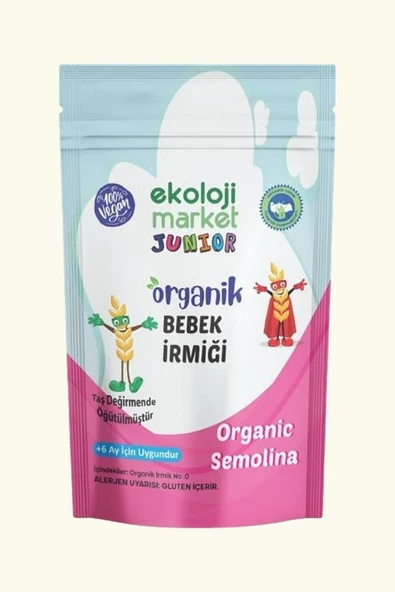 Organik Bebek Çiğ Tahin 230 gr Organik Bebek irmik 250 gr - 3