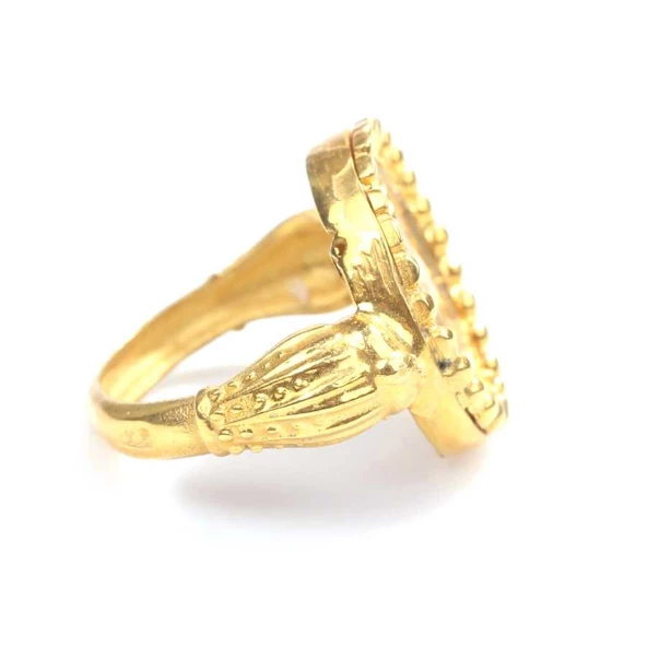 925 Ayar Gümüş Roma Askeri Yüzük - Resim 3