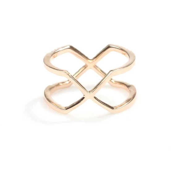 925 Ayar Gümüş Beyaz Renkli Beyaz Zirkon Taşlı Tasarım Yüzük - Resim 6