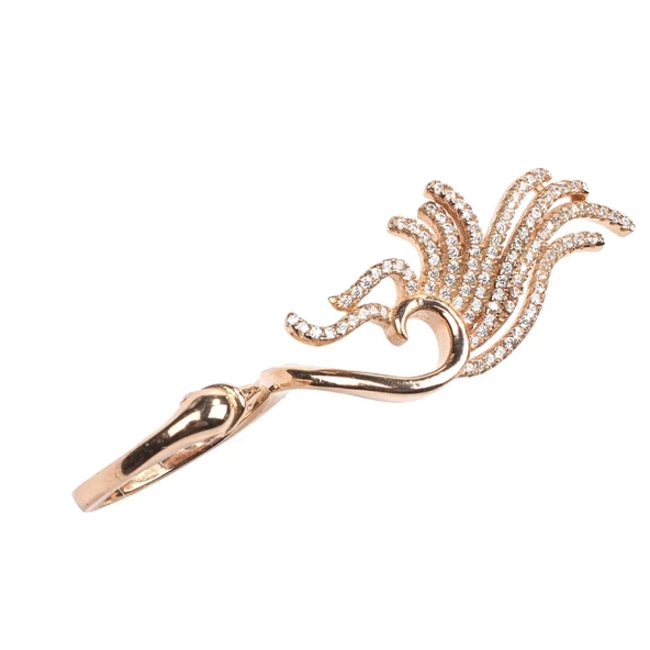 925 Ayar Gümüş Kuğunun Dansı Tasarım Yüzük - Resim 10