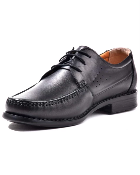 Tardelli 061 Erkek Siyah (39) Deri Comfort Ayakkabı - 3