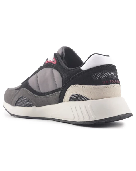 U.s. Polo Assn. Lemar 4Fx Erkek Gri-Kırmızı-Siyah Koşu&Antrenman Ayakkabı - 3
