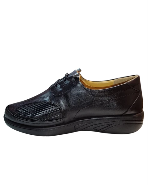 Riverland Z-57 Kadın Siyah Bağlı Ortopedik Casual Ayakkabı - 3