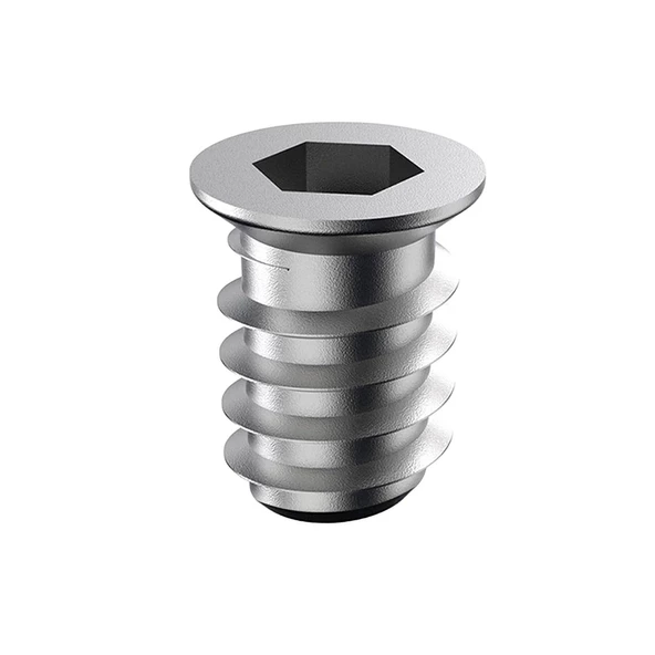 Metal Düz Dişli Dübel Ahşap Dübeli M6 8x16 Diş Çinko Mobilya Bağlantı Ünite Birleştirme (50 ADET) - 5