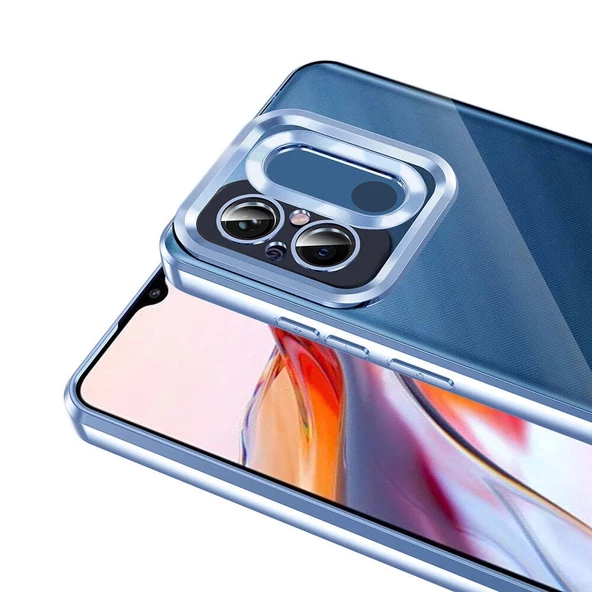 Xiaomi Redmi 12C Uyumlu  Uyumlu Kılıf Kamera Korumalı Logo Gösteren Omega Kapak - Resim 7