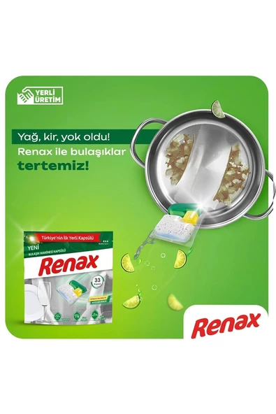 RENAX Bulaşık Makinesi Kapsülü Hepsi Bir Arada 33 Lü X 3 Adet - 4