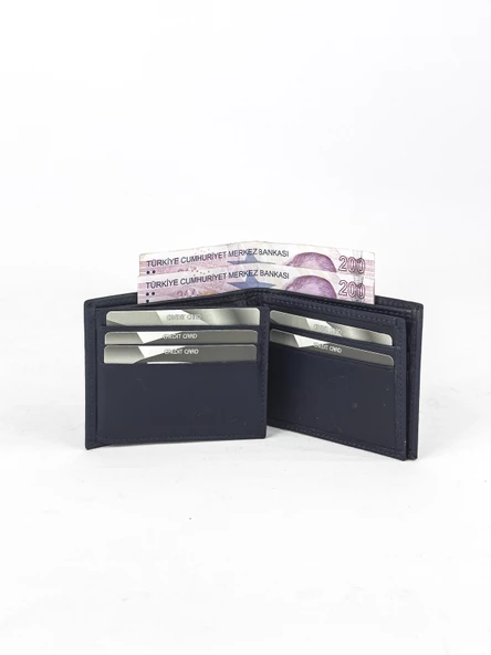 Louisiana Polo Hakiki Deri Erkek Cüzdan Lacivert 1734 - 3