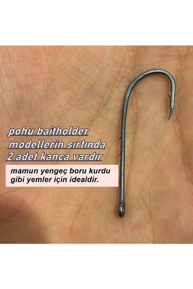 Uzun Pa.la Delikli Sap 2 Numara 21'li Paket Parlak Mavi M-9946 Sb Baitholder Olta Iğnesi - 4