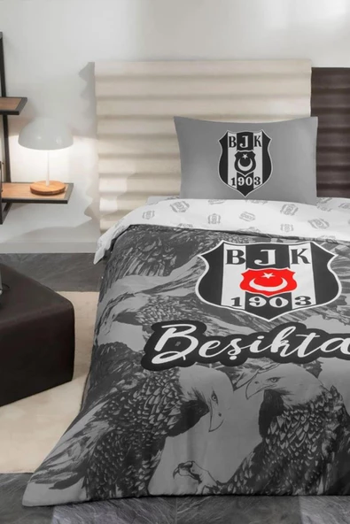 Nishev Nishev Lisanslı Beşiktaş Kartal Tek Kişilik Nevresim Takımı