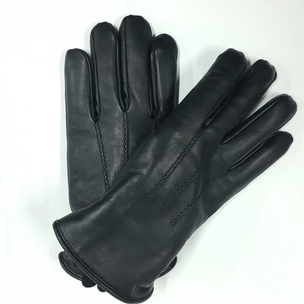 Kürklü Erkek Deri Eldiven - 7