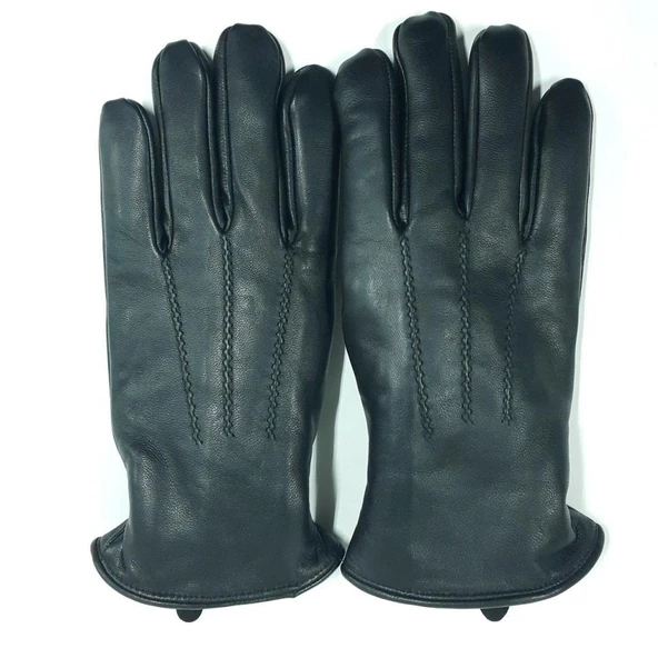 Kürklü Erkek Deri Eldiven - 8