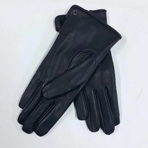 Erkek Deri Bileği Lastikli Eldiven Polarlı - 3