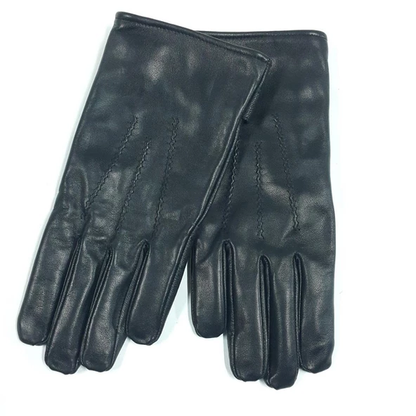 Erkek Deri Bileği Kemerli Eldiven Polarlı - 9