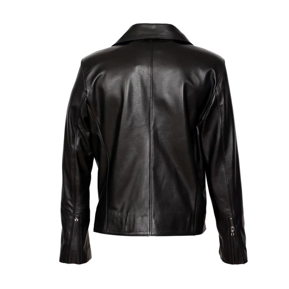 Kruvaze Yaka Fit Kesim Erkek Sade Mont - 4