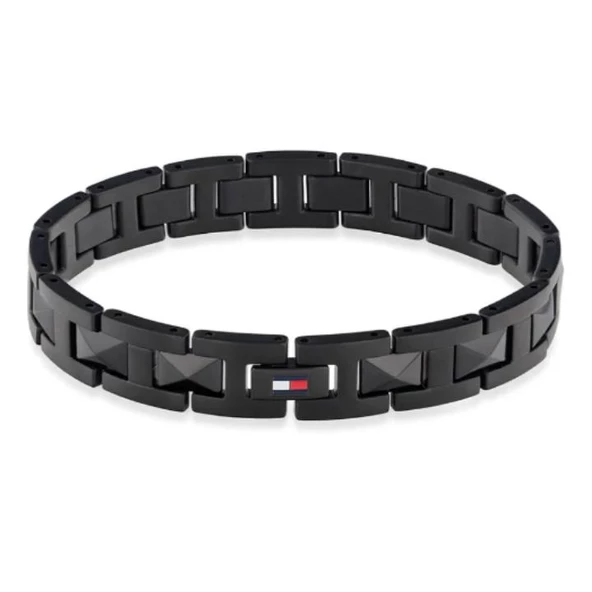 Tommy Hilfiger THJ2790568 Erkek Siyah Çelik Bileklik