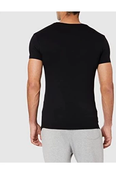 Lotto Erkek Siyah T-Shirt - Soft Tee Pl - R8225 - 2