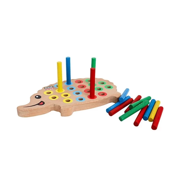 KM5655 Ahşap Kirpi Bultak -Kumtoys - 3