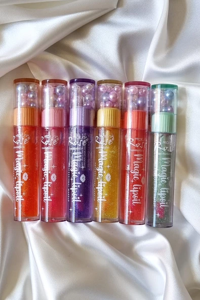 3 adet İnci detaylı renk değiştiren uzun süre kalıcı parlatıcı dudak bakım yağı - Resim 3