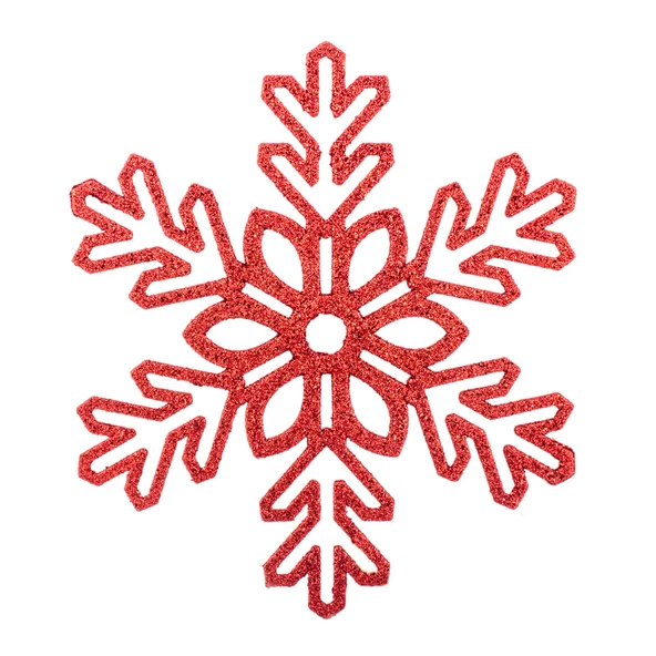 Yılbaşı Dekor Süs Kar Motifi Kırmızı 27 cm - 1