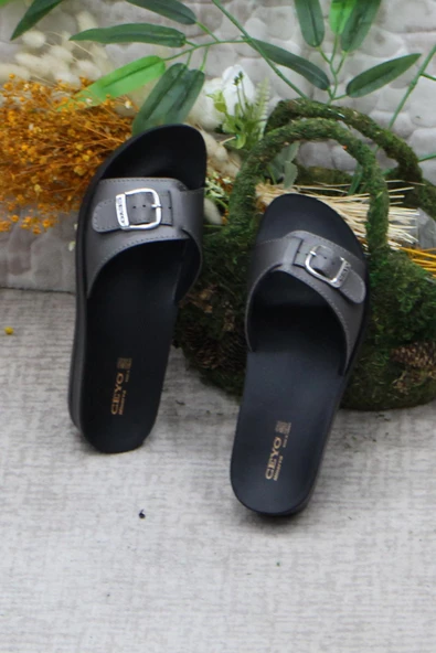 Ceyo Minerva Tokalı Ortapedik Kadın Terlik & Sandalet - 10