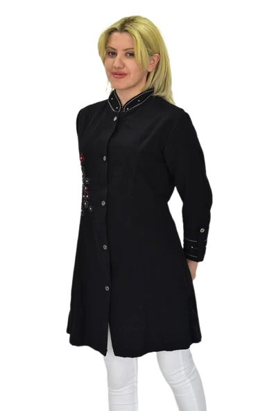 Kadın Nakışlı Hakim Yaka Tunik JNS-3004 - Resim 5