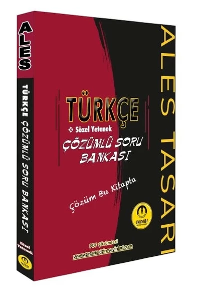 Tasarı ALES Türkçe Sözel Yetenek Soru Bankası Çözümlü