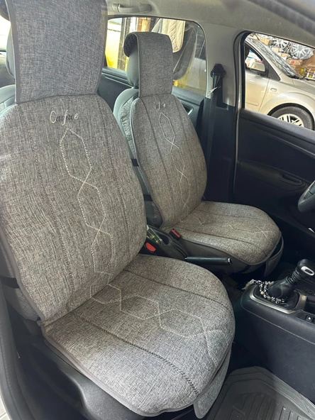 KETEN OTO KOLTUK MİNDER 5"Lİ  SET GRİ RENK