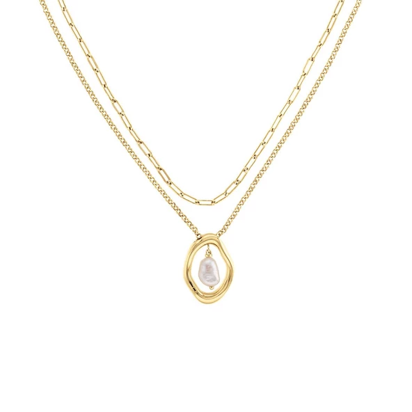 Calvin Klein CKJ35000559 İncili Kadın Kolye - Resim 2