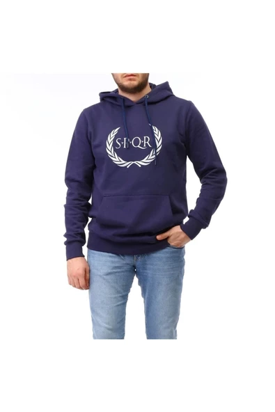 Raru TILYA - Erkek Lacivert Spor Sweatshirt - SQKS101-193 - 4