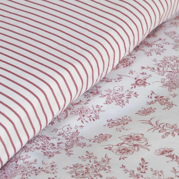 Karaca Home Versay Tek Kişilik Percale Nevresim Takımı Pembe - 8
