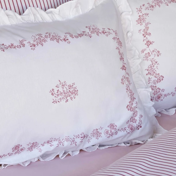 Karaca Home Versay Tek Kişilik Percale Nevresim Takımı Pembe - 5