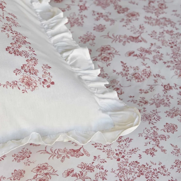 Karaca Home Versay Tek Kişilik Percale Nevresim Takımı Pembe - 7