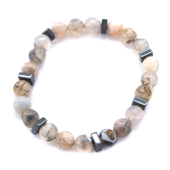 Akik Doğal Taş Erkek Bileklik EBLK-480 ürün görseli