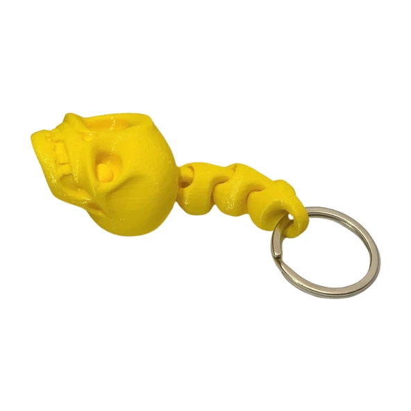 3D Kuru Kafa Anahtarlık - Sarı - 2