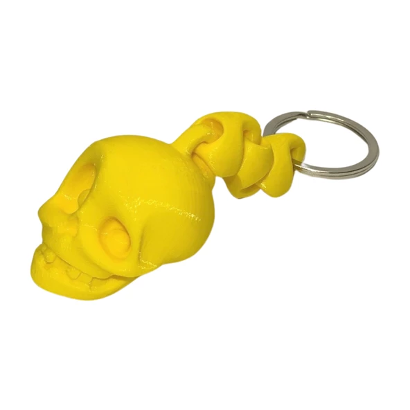 3D Kuru Kafa Anahtarlık - Sarı - 8