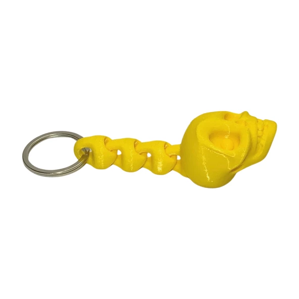 3D Kuru Kafa Anahtarlık - Sarı - 4