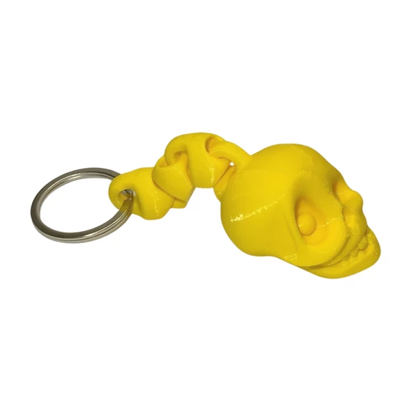 3D Kuru Kafa Anahtarlık - Sarı - 5