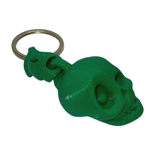 3D Kuru Kafa Anahtarlık - Yeşil - 7