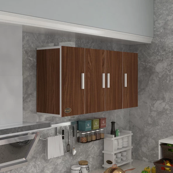 Kenzlife hazır mutfak merlanda cvz 060*120*32 mutfak banyo dolabı kapaklı raflı
