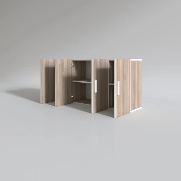 Kenzlife hazır mutfak merlanda crd 060*120*32 mutfak banyo dolabı kapaklı raflı - Resim 2