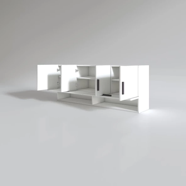 Kenzlife hazır mutfak general byz 060*150*32 mutfak banyo dolabı kapaklı raflı - 2