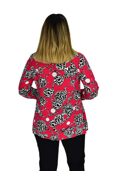 Kadın Kırmızı Loopar Bluz RC-1057 - Resim 5